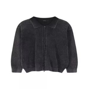 [버커루]남성 빈티지 다잉 카라 니트 집업 카디건_DJ