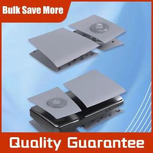 [호환품]PS 5 프로 페이스 플레이트 콘솔 커버 스크래치 방지 하드 쉘 스킨 먼지 및 냉각 통풍구 플레이스