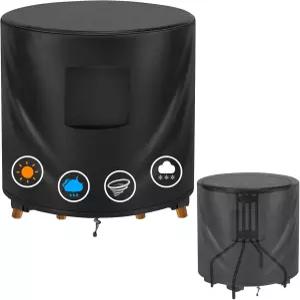 TWAKAP 야외 파티오 테이블 커버 24인치 D x 28인치 H 소형 원형 100 방수 UV 저항 가구 비스트로 및 커피