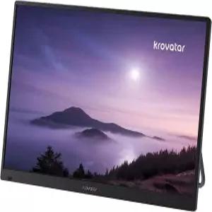 Krovatar 18.5인치 FHD IPS 1080P 휴대용 블루레이 플레이어 모니터 포함 블루레이/DVD/CD 디스크 재생