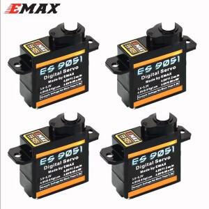 [호환품]EMAX ES9051 4.3g 0.8kg 기어 디지털 서보 모터 4.8-5.5V JR 플러그 3D F3P 비행기 헬리콥터 자동