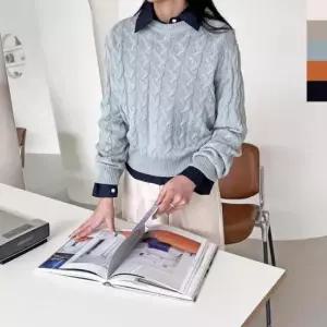 [옷은날개] 기본핏 롱 스웨터 모임 티셔츠 터틀넥 여자니트티 티