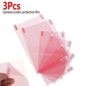 [호환품]HOBBIT 3Pcs 일반 화면 보호기(5-10인치 스마트 호환폰/태블릿/GPS용) - HD 투명 긁힘 방지 범용