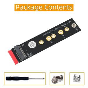 [호환품]M.2 키 B + M-키 M 어댑터 카드 NGFF 2242 2260 SSD 확장 변환기