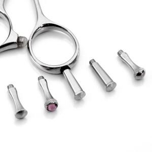 스테인레스 스틸 헤어 가위 손가락 받침대 전문 미용 액세서리 이발사용 4 가지 스타일 20 개  80 개/몫