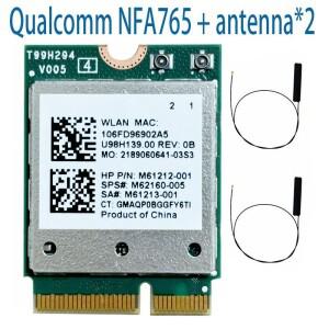 [호환품]QCNFA765 M2 키 E Wi-Fi 6 BT 5.2 M. 모듈 NGFF 802.11ac/Ax 2.4G/5G/6G 2400Mbps M62160-005