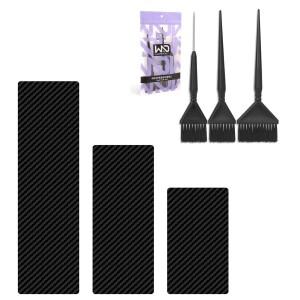 살롱 미용 세트 컬러링 보드 이발사 헤어 염료 브러쉬 & 매트 이발소 착색 도구 액세서리 용품