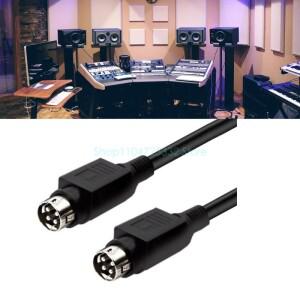 4핀 DIN 남성 스피커 케이블 Edifier R1700BT/R1600TIII용 고충실도 무산소 구리선 ABS 차폐 하우징