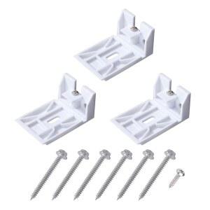 헌터 더글라스 듀엣 브래킷용 3/4인치 블라인드 그늘막 브래킷, 벌집, 셀룰러, 듀엣, 박수 그늘막-3팩