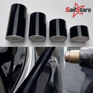 3/5/7/10cm 광택 블랙 비닐 스트라이프 접착 필름 자동차 스티커 내부 도어 필러 후드 루프용)