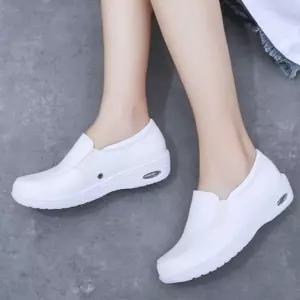 여성 여름 캔버스화 슈즈 봄가을 의사 간호사 병원 미끄럼방지 통기성 편안함 의료 작업 BE2