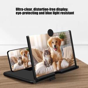 [호환품]휴대폰 핸드폰용 스크린 확대기 HD 접이식 모바일 폰 프로젝터 비디오 영화 게임 용 책