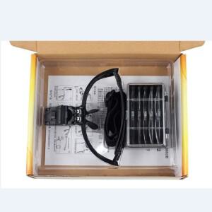 [호환품]조절 가능 헤드밴드 돋보기 (5개 렌즈 & LED 조명 포함) 속눈썹 연장 및 인조 확대경