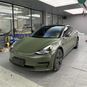 무광 세라믹 군용 녹색 자동차 랩핑 비닐 색상 변경 풀 바디 필름 PVC 스티커