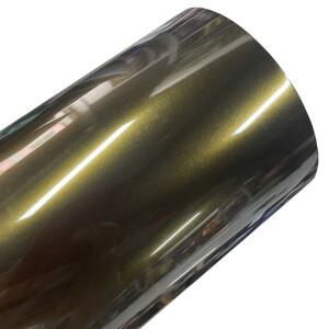 프리미엄 PET 글로스 메탈릭 고스트 미드나잇 골드 비닐 랩 롤 자동차 랩핑 필름 에어 릴리즈 기능 포함