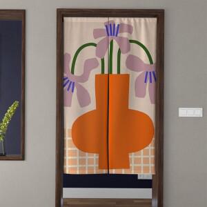북유럽 스타일  패턴 도어 커튼 커튼 파티션 침실 주방 그늘 morandi 색상 멀티 사이즈 홈 인테리어 호환