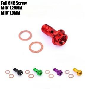 [호환품]바이크 오토바이 브레이크 튜브 캘리퍼 범용 M10X1.25/1.0mm 밴조 나사  오일 노즐