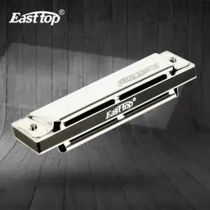 EASTTOP 하모니카 스타터 키트 C 키 10홀 케이스 스틸 바디 - 학생성인입문용 이상적
