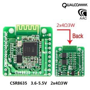 CSR8635 Bluetooth 5.0 전력 증폭기 보드 수신기 오디오 모듈 (통화 포함) 2x3W