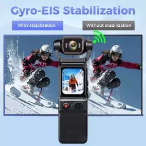 레트로캠코더 빈티지 카메라 비디오 4K 포켓 와이파이 액션 터치스크린 안정화 기능 스포츠 바디캠 미니 레