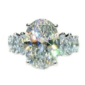 큐트샵 우아하고 거대한 지르콘 웨딩 링 18k 플래티넘 도금 반짝이는 큐빅 지르콘 크리스탈 다이아몬드 여성용 웨딩 주얼리 (6)