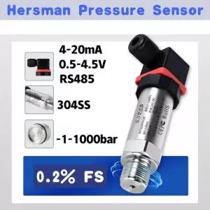 차압계 G14 0-30bar 4-20mA 압력 센서 트랜스미터 물 오일 가스 05-45V 10V RS485 24VDC 진공 게이지 변환