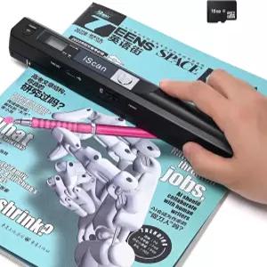 사진 A4 문서용 휴대용 스캐너 Type-C 컴퓨터 노트북용 16GB 메모리 카드가 장착된 모바일 영수증 카드북