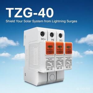 TOMZN T1/T2 DC SPD Surge Protective Device 1000V/1200V 20-50kA (8/20μs) 7kA (10/350μs) Low-Voltage