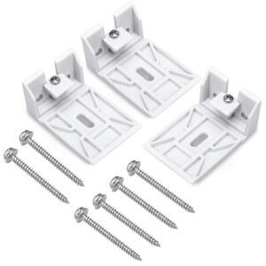 헌터 더글라스 듀엣을 위한 3/4인치 블라인드 그늘막 브래킷 블라인드 클립 교체 부품, 벌집, 셀룰러 및 박수 그늘막, 스탠다드 풀 코드 브래킷(3팩, 흰색)