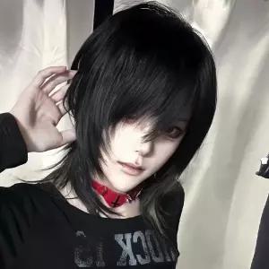 남자가발 애쉬그레이 울프컷 탈색모 헤어 데일리 장발 아이돌 5컬러 블랙 긴머리