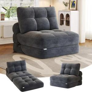 ZCBLVRM 접이식 소파 침대 등받이가 있는 베개 매트리스가 컨버터블 의자