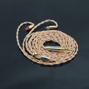 XINHS 169 4코어 오일 침지 그래핀 HiFi IEM 케이블 MMCX/0.78MM2Pin/DQC/TFZ 2.5/3.5/4.4 헤드폰 업그레이