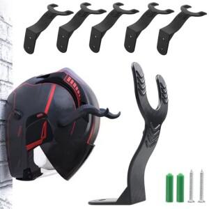 [호환품]1-5PCS 바이크 오토바이 헬멧 디스플레이 행거 스탠드 범용 후크 홈 수하물 자켓 홀더 벽 마운트