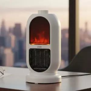 리젠트2803 플레임 PTC 온풍기   불꽃 전기히터 미니난로