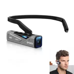 레트로캠코더 빈티지 카메라 비디오 ORDRO EP7 바디 헤드 웨어러블 브이로그 디지털 캠코더 사진 촬영 4K 6