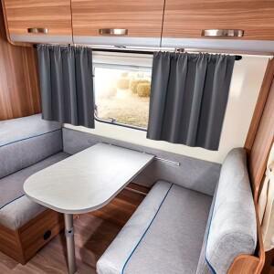 2개입 사이드 윈도우 선쉐이드 프라이버시 커튼 커튼 열 차단 내부 액세서리 RV 캠퍼 카라반 모터홈