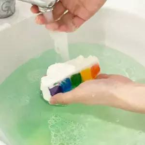 레인보우 버블바 반신욕 목욕 족욕제 향좋은 촉감놀이 베쓰밤 홈스파