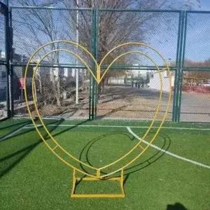 포토존 하트 프레임 기념일 촬영 카페 야외 웨딩 철제