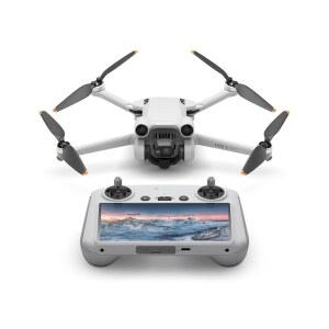 DJI 미니 3 프로(DJI RC), 4K 비디오, 48MP 사진, 비행 시간 34분, 249g 미만, 장애물 감지, 귀가, FAA 원격 ID 준수, 카메라가 장착된 드론