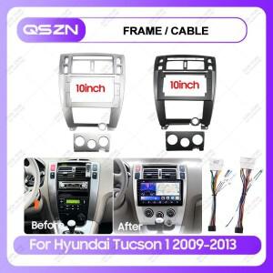 [호환품]현대 호환 투싼 1 2009-2013 차량용 DVD 프레임 패시아 어댑터 안드로이드 라디오 GPS 스테레오 오