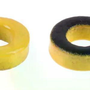 T37-6 철분 가루 코어 9.5x5.2x3.3M 호환m AL=3.0nH/N2 8.5uo 페라이트 토로이드 코팅 노란색 회색