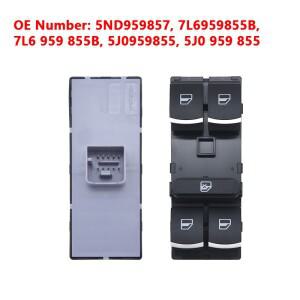 폭스바겐 호환 제타 티구안 골프 GTI MK5 MK6 파사트 B6 CC 시트 레온 MK2용 5ND 959 857 파워 윈도우 마스