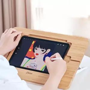 그림 패드거치대 나무 드로잉 스탠드 고정 우드