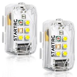 STARTRC 드론 스트로브 라이트, FAA 드론 나이트 플라잉을 위한 충전식 플래시 LED 램프라이트, DJI Neo 2, Mini 5 Pro / 4 Pro / 3/4k, Avata 2, Air 3S 및 모든 RC 드론 액세서리(2pc)에 적합합니다