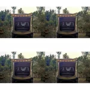 ( )차박 트렁크텐트 130x100x160cm 폴대형 카키 차량도킹텐트 차량용텐트_24921299