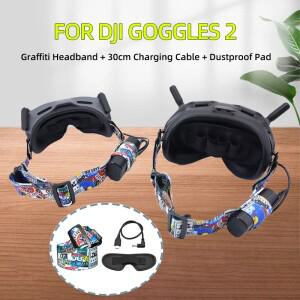 DJI호환 아바타 드론 고글 2 비행 안경 헤드 스트랩 30CM 숏 충전 케이블 휴대용 방진 매트 G2 밴드 액세서