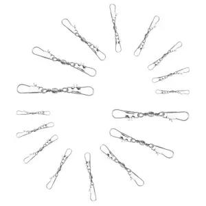 대용량 블랙니켈도금 더블 스냅 낚시도래 6통 fXd4+7khK