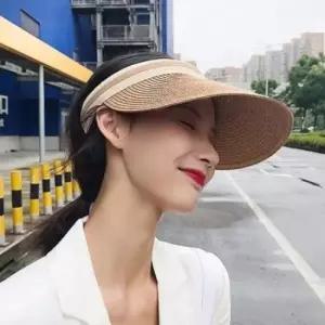 여자썬캡모자 썬캡 모자 라탄 챙 선캡