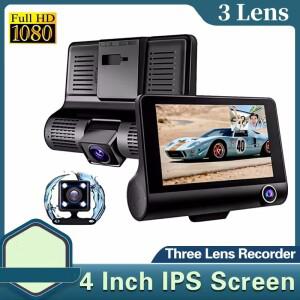 [호환품]차량용 DVR 대시 캠 비디오 녹음기 카플레이 Dvr 미러 블랙 박스 IPS 1080P HD 터치 스크린 자동차