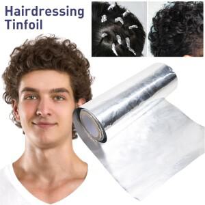 1롤 주석 알루미늄 호일 시트 두꺼운 15cm x 50m 헤어 살롱 이발소 용 미용 파마